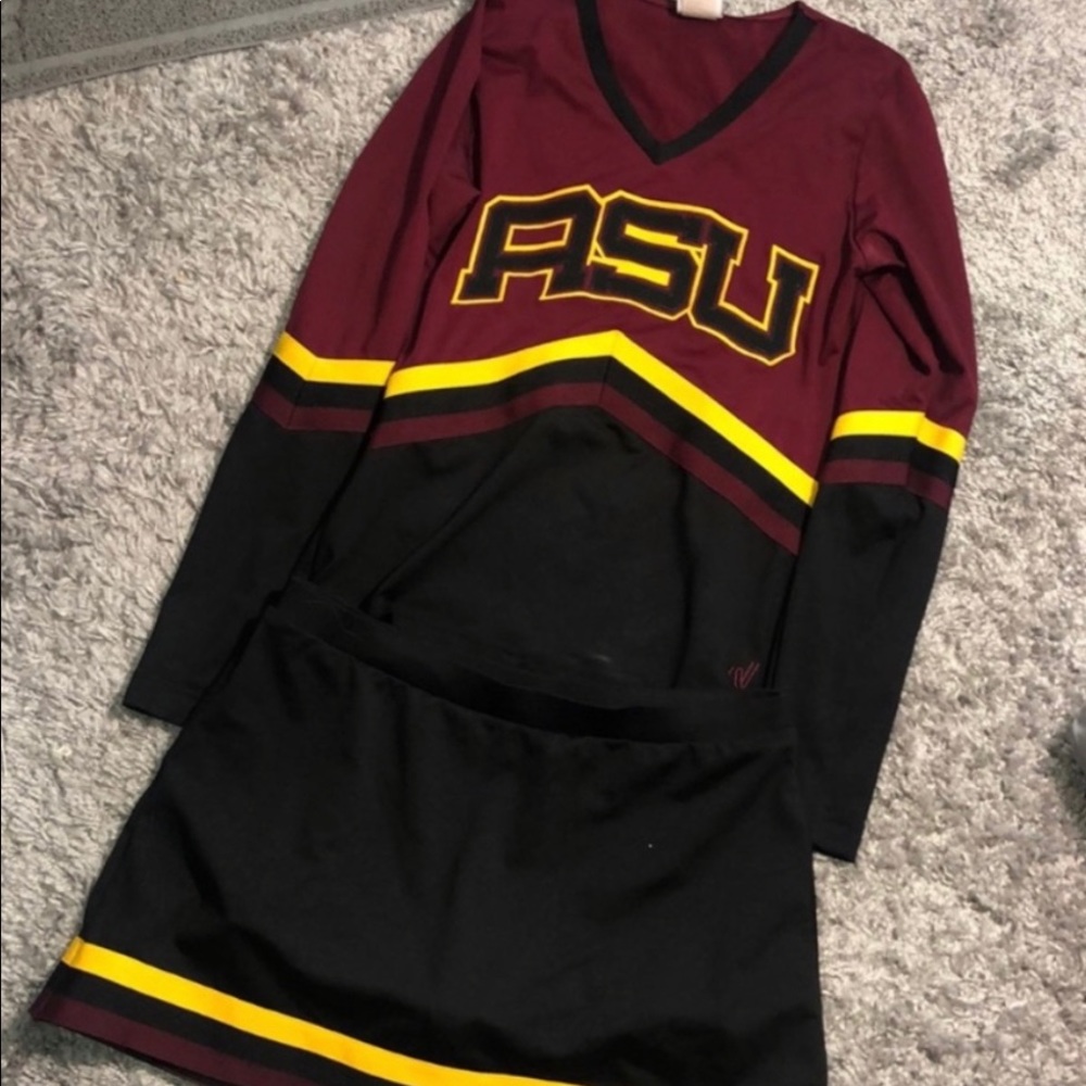 ASU cheer uniform. Arizona state sundevils